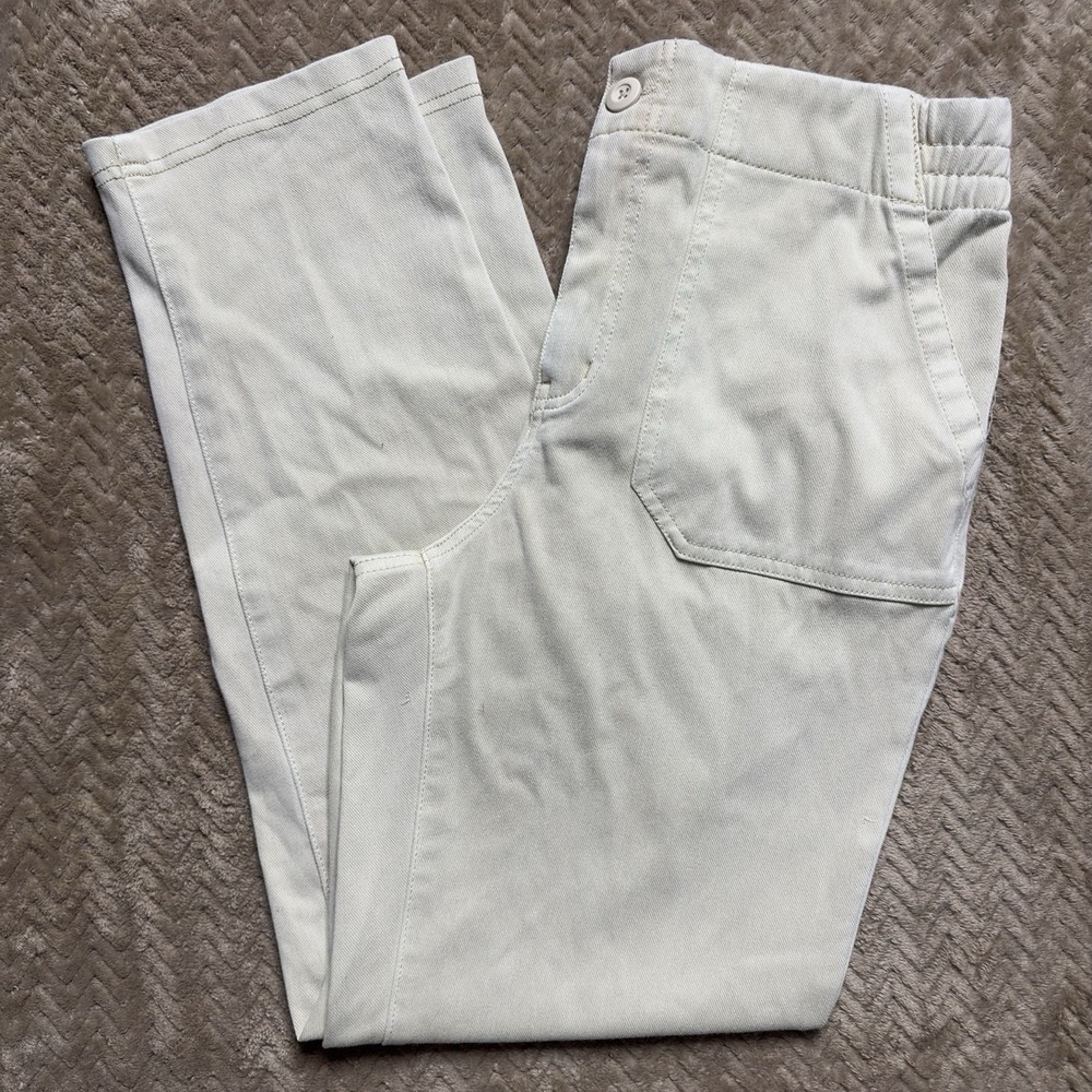 32 Degrees Heat Womens Button Zip Fly Pants Size XS Tan with Pockets